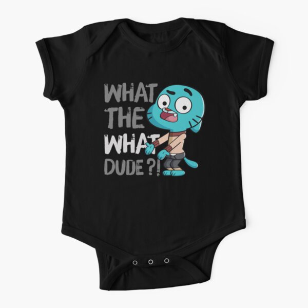 WHAT THE WHAT DUDE ?! Short Sleeve Baby One-Piece