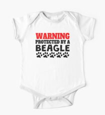 Protected By A Beagle One Piece - Short Sleeve