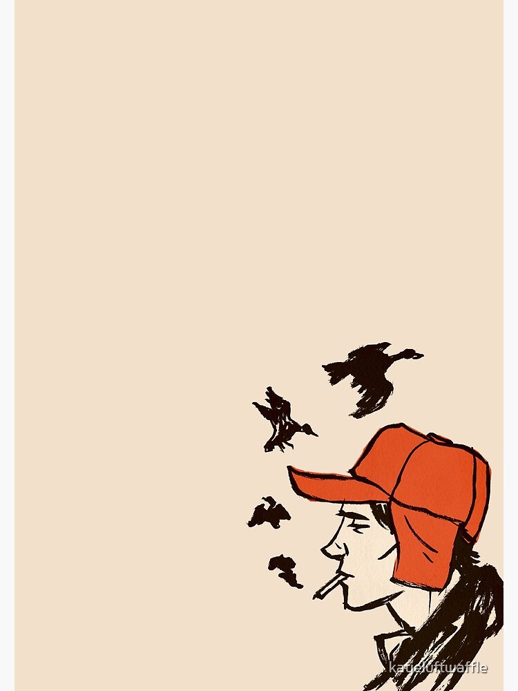 holden caulfield, Catcher In The Rye  Sticker for Sale by mindesigner