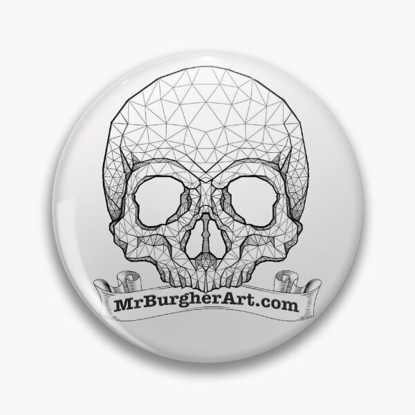 Item preview, Geometric Skull (Mr. Burgher Art) designed and sold by Mr-Burgher.