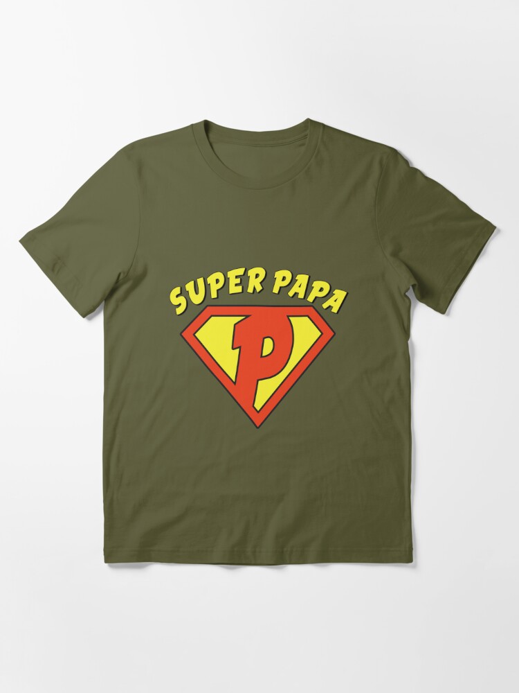 Un T-shirt Qui Dit Que Papa Est Un Super-héros Vivant.