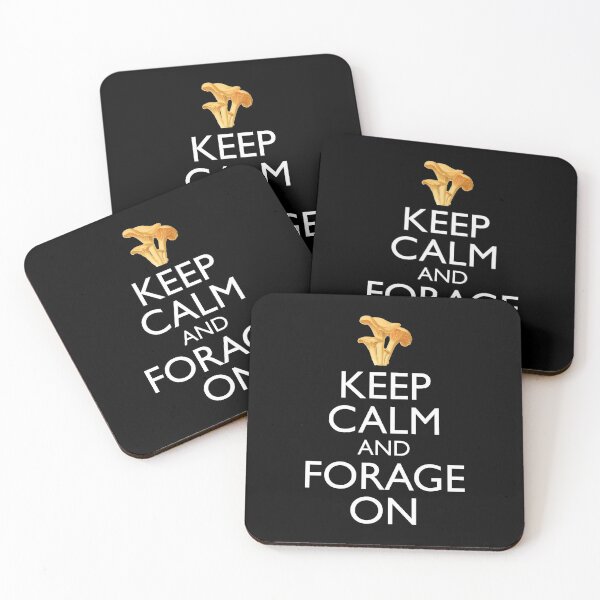 Item preview, Keep Calm And Forage On - Chanterelle Mushroom Version designed and sold by Cat Lady Designs.