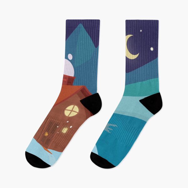 Aperçu de l'œuvre Moonlit Cabin créée et vendue par Benlocreative.