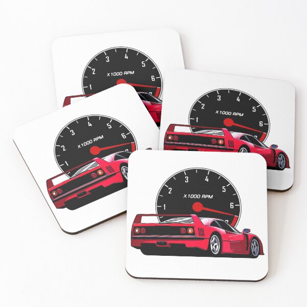 Item preview, Rosso Corsa 1991 F40 Rear Side With Tachometer designed and sold by Enthusiast Designs.