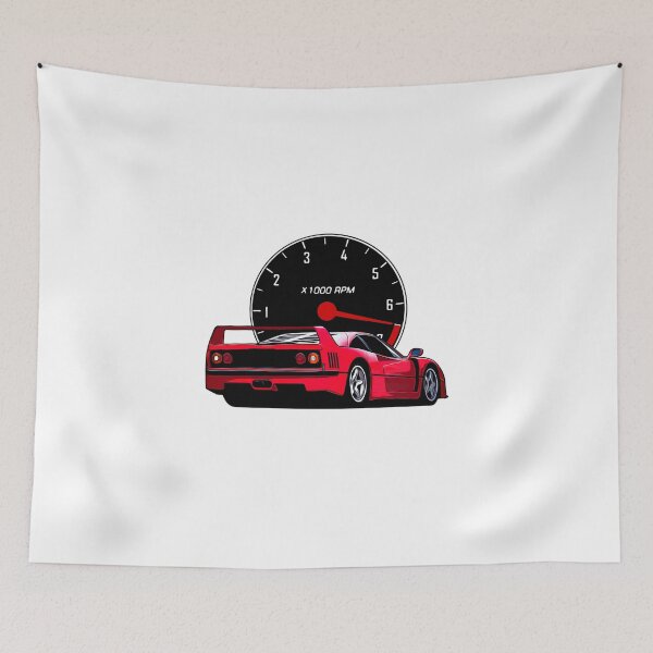 Item preview, Rosso Corsa 1991 F40 Rear Side With Tachometer designed and sold by Enthusiast Designs.