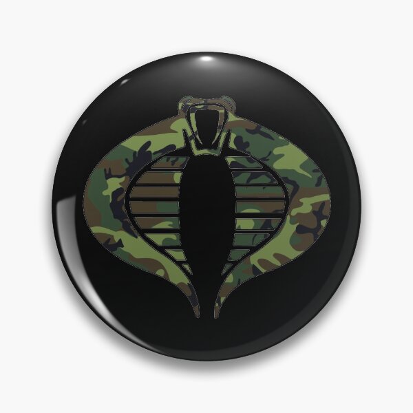 Aperçu de l'œuvre Cobra Logo Woodland Camouflage créée et vendue par AJ  Liber.
