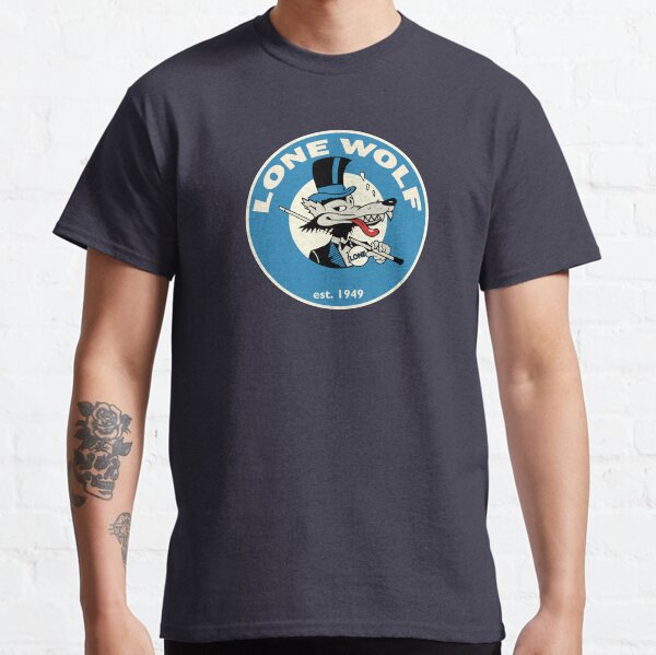 Lone Wolf No Club Aufkleber Aufkleber Shirt Maske Classic T-Shirt