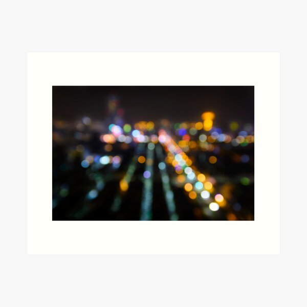 Aperçu de l'œuvre Lumière floue de la ville créée et vendue par Gaël FONTAINE.