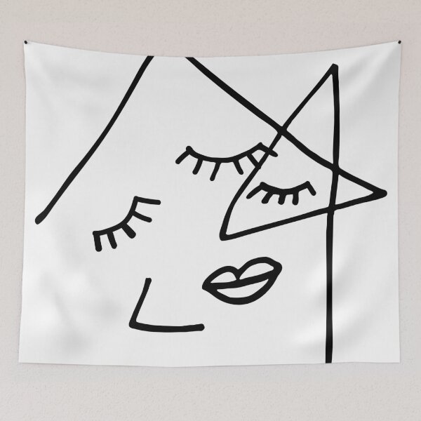 Item preview, Lash House - Geometric Abstract Face  designed and sold by Kristen Lucero.