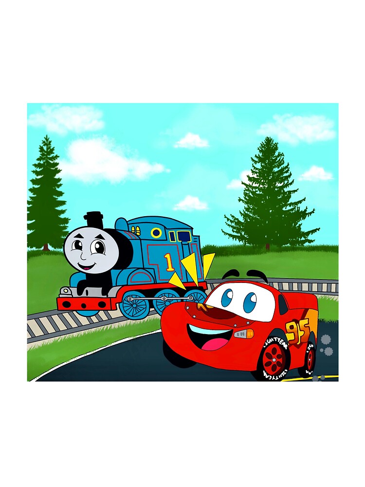 lightning mcqueen and thomas the tank engine