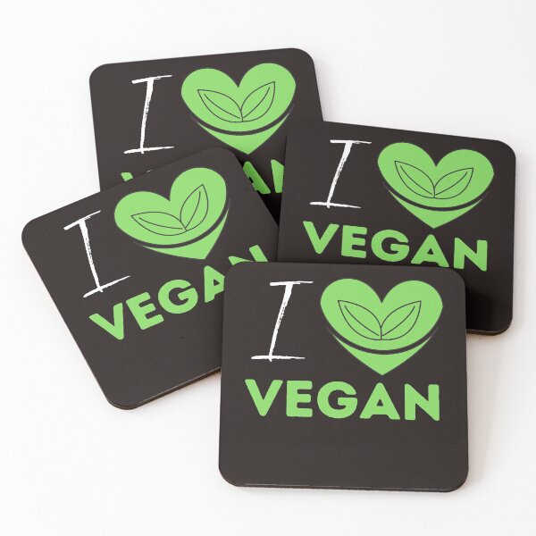 Item preview, I Love Vegan T-Shirt designed and sold by PODLAVADIA ⭐ ⭐ ⭐ ⭐ ⭐.