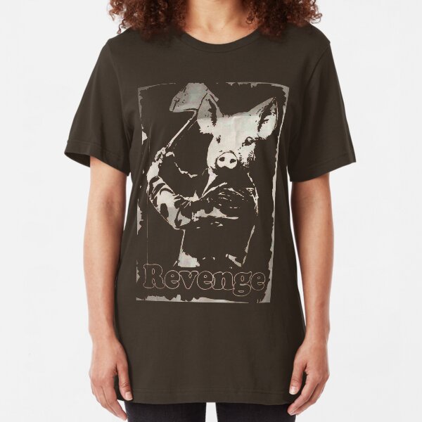 Revenge vegetarian, vegan shirt Slim Fit T-Shirt