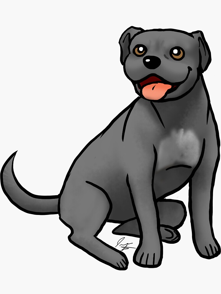 American Pit Bull Terrier - Black by jameson9101322