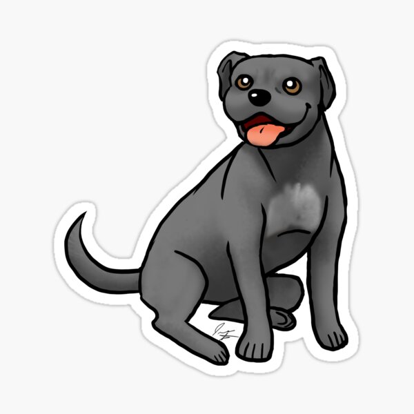 American Pit Bull Terrier - Black Sticker