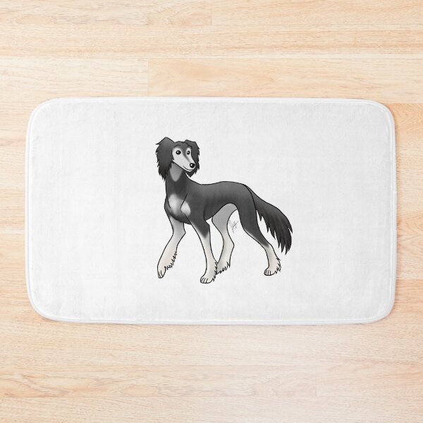Item preview, Dog - Saluki - Black and Silver Feathered designed and sold by Jennifer Stolzer.