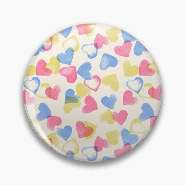 Item preview, Watercolor Colorful Hearts designed and sold by mythandframe.