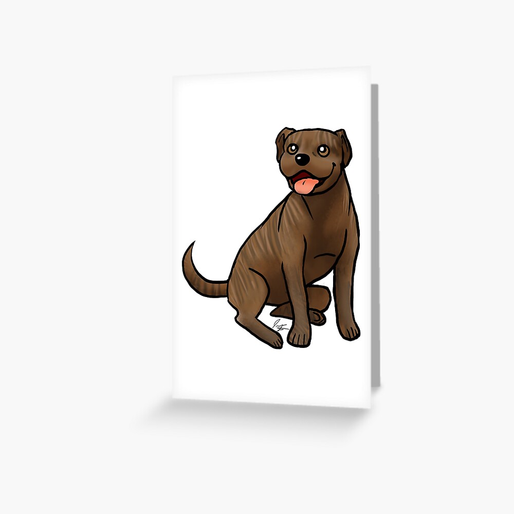 American Pit Bull Terrier - Brindle Greeting Card