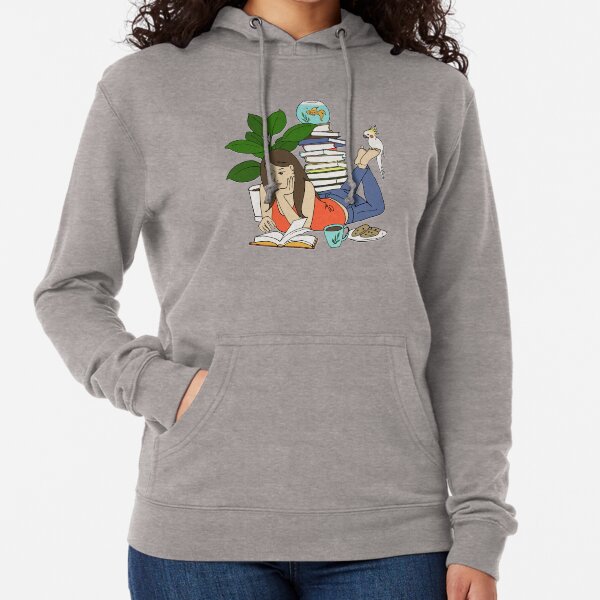 Happy Staying Home Lightweight Hoodie