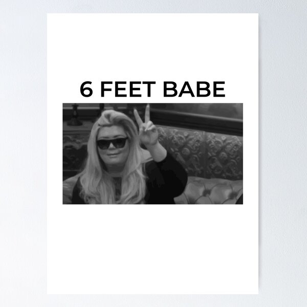 Item preview, Gemma Collins: 6 feet babe meme white Mood designed and sold by Knity.