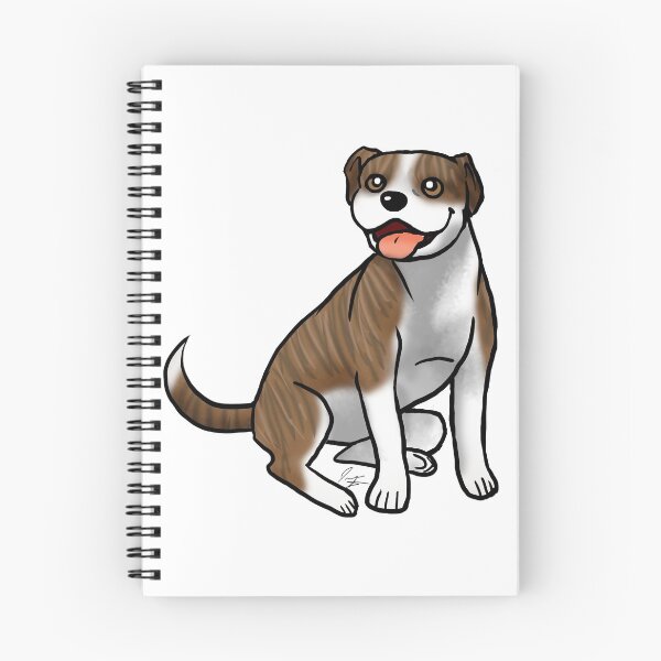 Item preview, Dog - American Pit Bull Terrier - Brindle and White designed and sold by Jennifer Stolzer.
