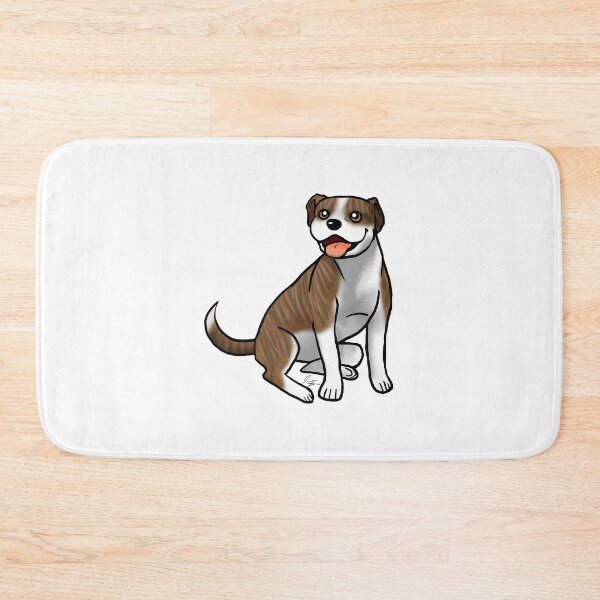 Item preview, Dog - American Pit Bull Terrier - Brindle and White designed and sold by Jennifer Stolzer.