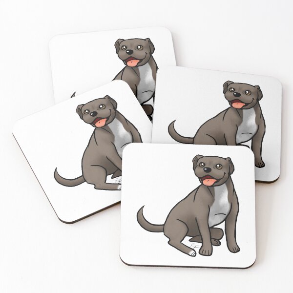 Item preview, Dog - American Pit Bull Terrier - Brown and White designed and sold by Jennifer Stolzer.