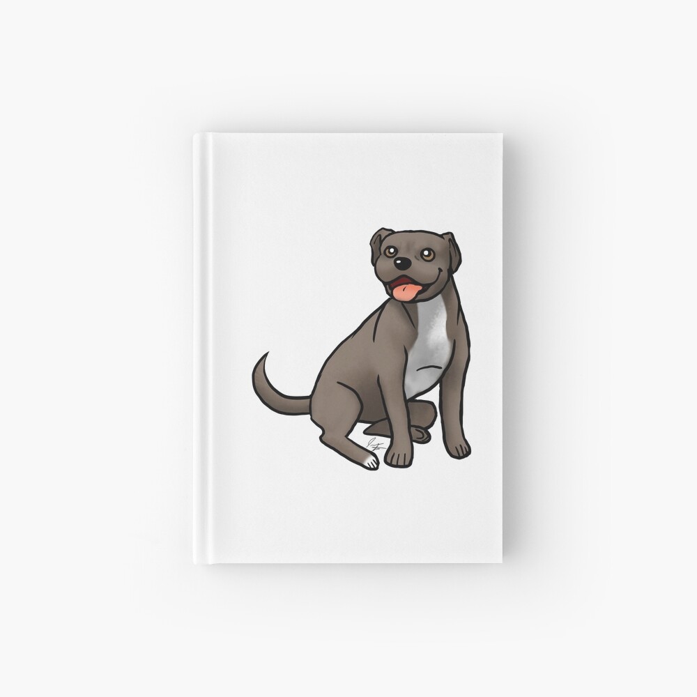American Pit Bull Terrier - Brown and White Hardcover Journal