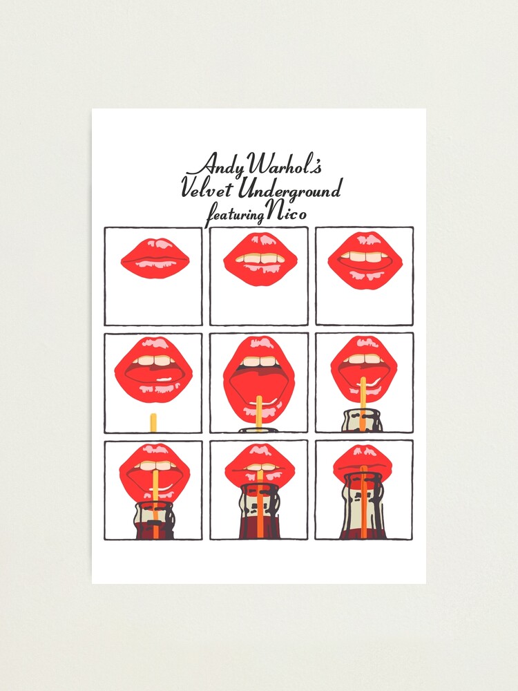 Alternate view of Andy Warhol's Velvet Underground featuring Nico Poster, Shirt, Sticker, Mask Photographic Print