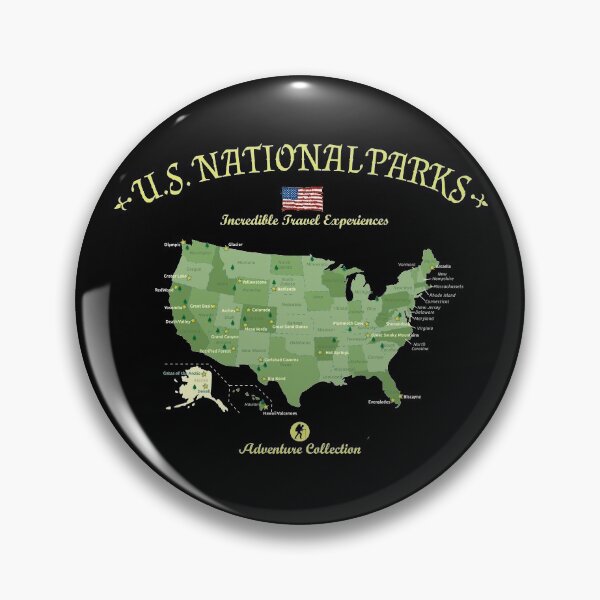 Item preview, USA National Parks Map designed and sold by alenaz.