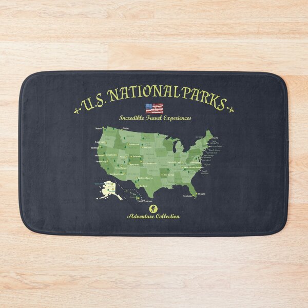 Item preview, USA National Parks Map designed and sold by alenaz.