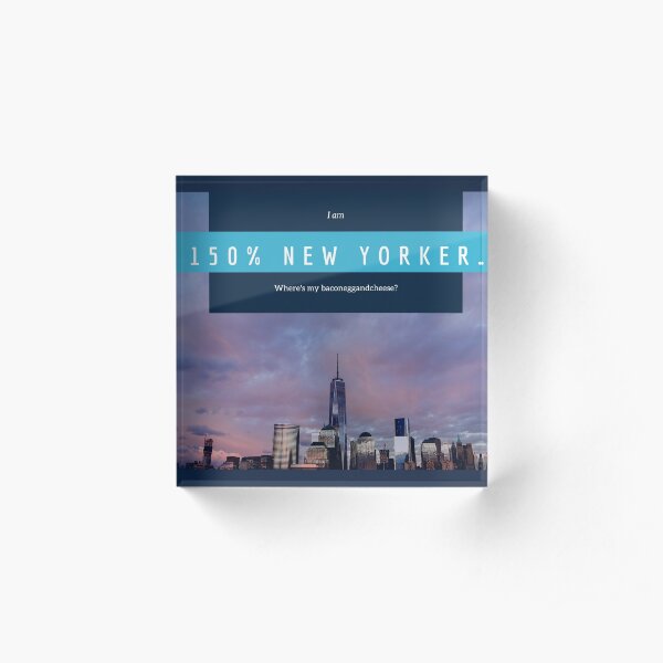 New Yorker Acrylic Block