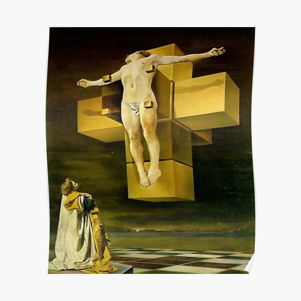 Salvador Dalí - Crucifixion (Corpus Hypercubus) Poster