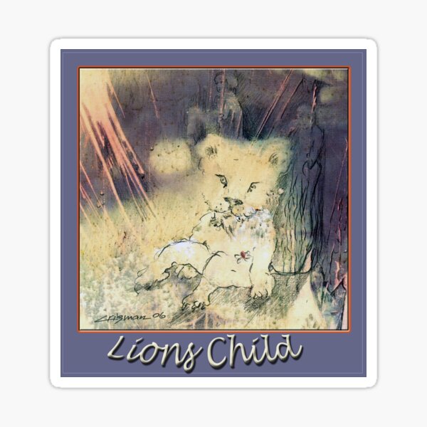 Lions Child Sticker