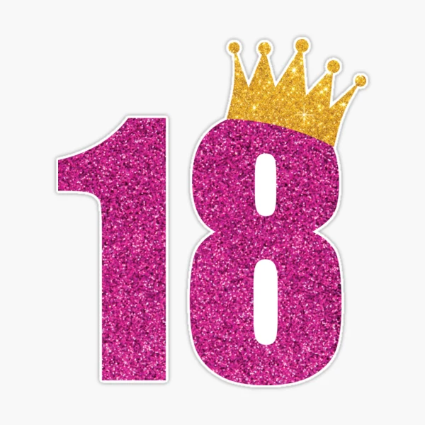18 cumpleaños 18 años 18 cumpleaños Princesa' Pegatina
