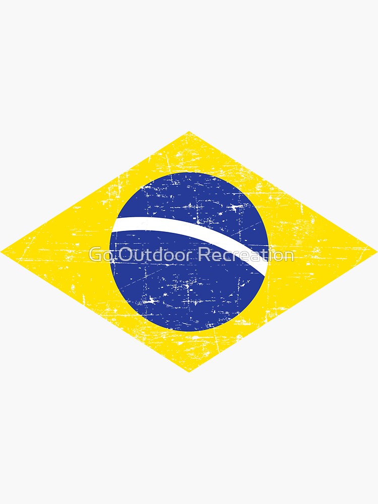 Brazil Brazilian Flag Sticker For Sale By Joaodesigner Redbubble