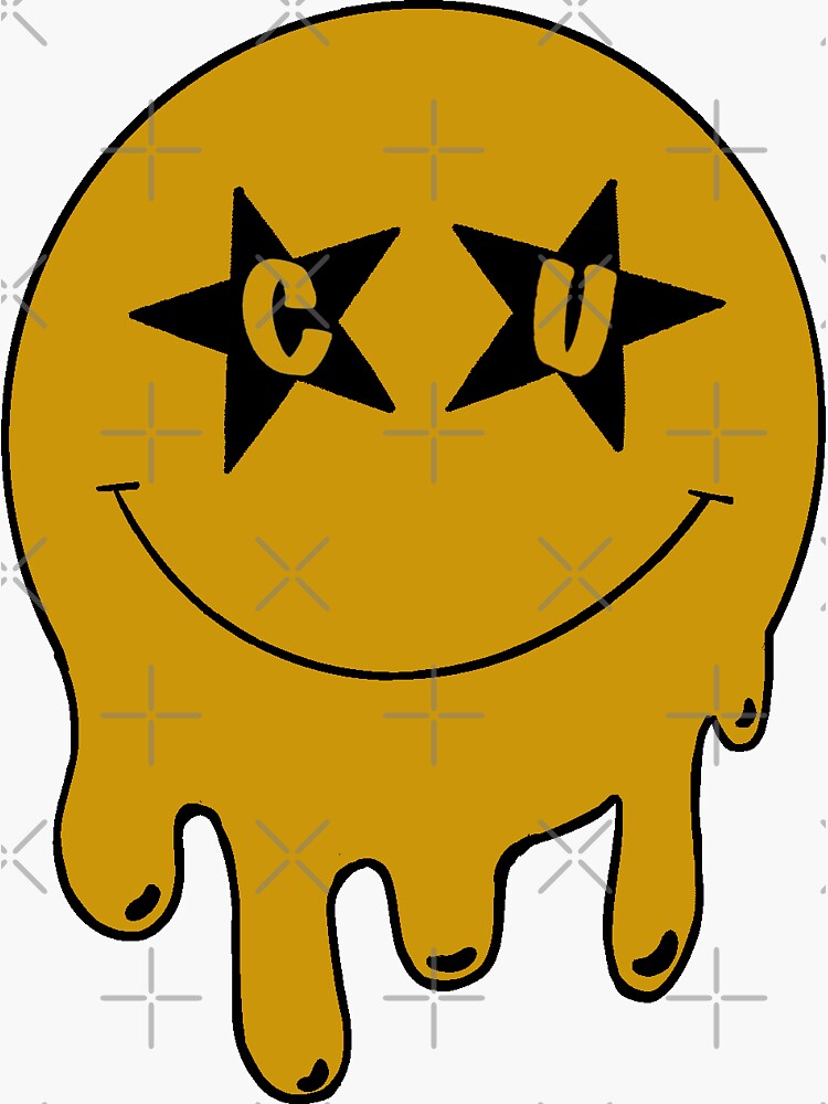 "CU Boulder Smiley" Sticker by smstickersx Redbubble