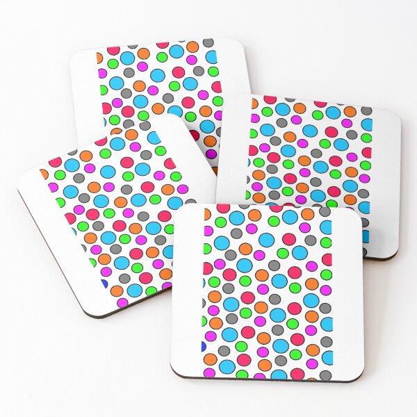Item preview,  Multi-colored Polka dots White Iphone and Ipod Cases  designed and sold by Clickcreations.