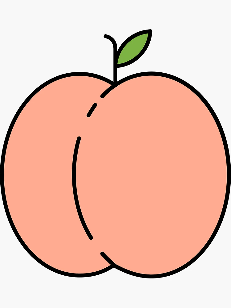 Peach Bum, Clip Art Fruits, Fruit Art Print, Inappropriate Stickers, NSFW  Stickers, Adult Svg, Adult Stickers, Mature Art, Digital Download