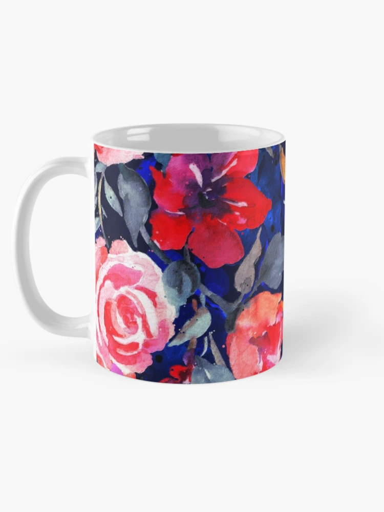 Thumbnail 5 of 6, Coffee Mug, Midnight Roses designed and sold by Mandala Of Life.