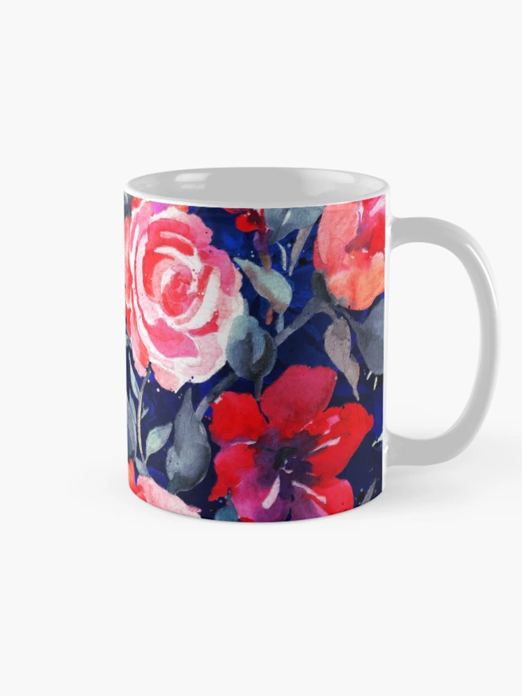 Thumbnail 3 of 6, Coffee Mug, Midnight Roses designed and sold by Mandala Of Life.