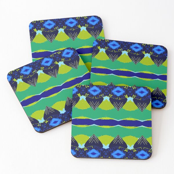 Item preview, Dark blue with green and dark shapes designed and sold by MarilynBaldey7.