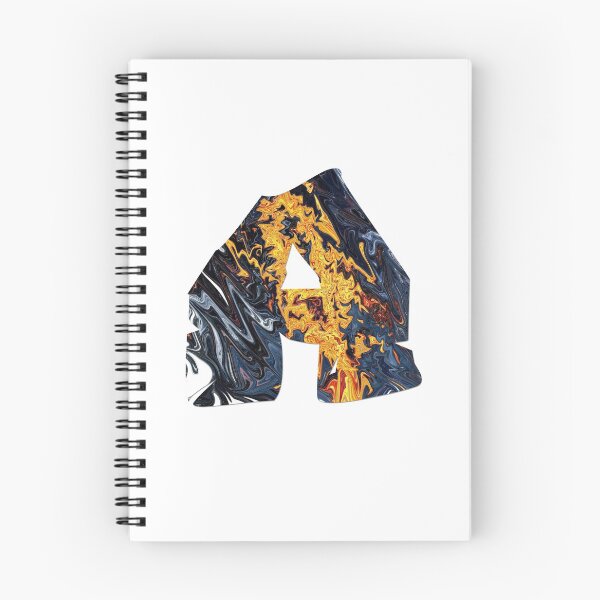 Item preview, "A" FONT FIRE BLUE designed and sold by GINTART.