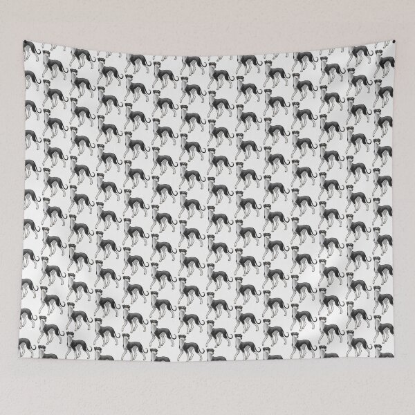 Item preview, Dog - Saluki - Black and White Irish Pattern Smooth designed and sold by Jennifer Stolzer.