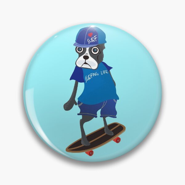 Item preview, Boston Terrier Skateboards Surf Skate designed and sold by hilodiego.
