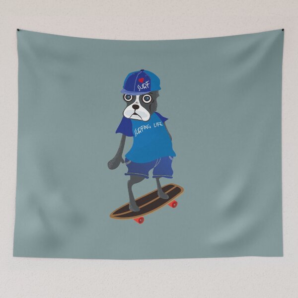 Item preview, Boston Terrier Skateboards Surf Skate designed and sold by hilodiego.