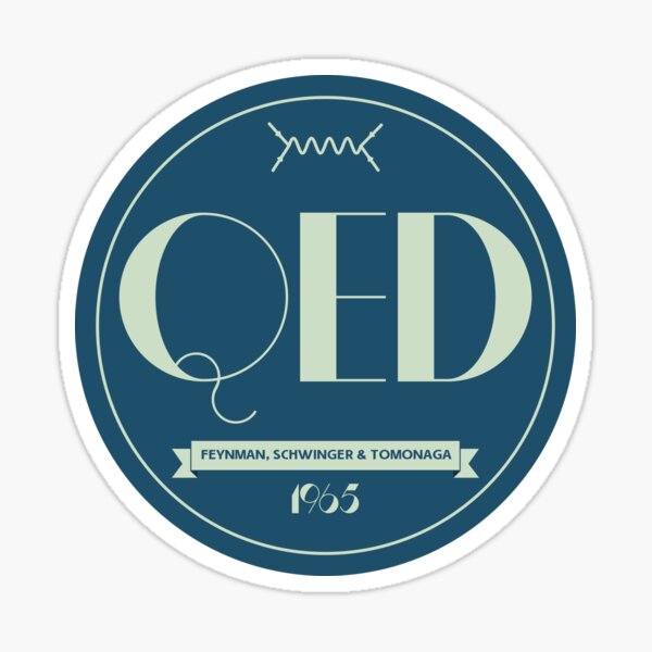 Quantum Electrodynamics Logo Sticker