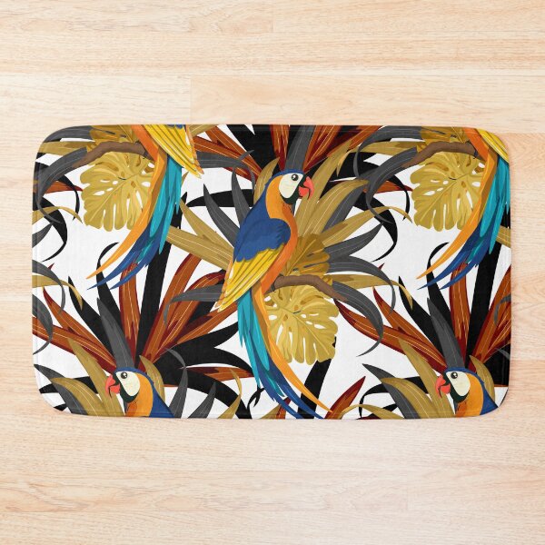 Item preview, Tropical Leaves and Macaw  designed and sold by Makanahele.