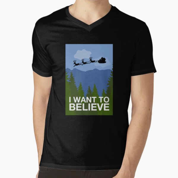 I Want to Believe V-Neck T-Shirt