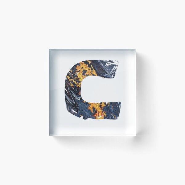 Item preview, C - FONT - FIRE BLUE designed and sold by GINTART.