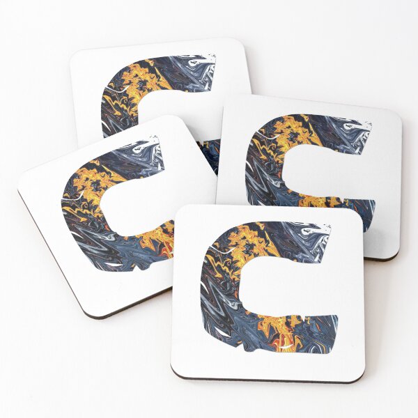 Item preview, C - FONT - FIRE BLUE designed and sold by GINTART.